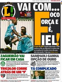 Capa do jornal Lance - São Paulo 04/06/2019
