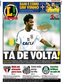 Capa do jornal Lance - São Paulo 04/07/2019