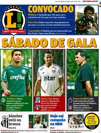 Capa do jornal Lance - São Paulo 08/06/2019