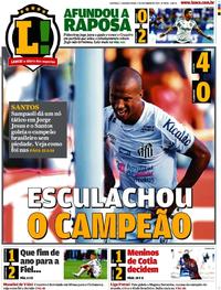 Capa do jornal Lance - São Paulo 09/12/2019