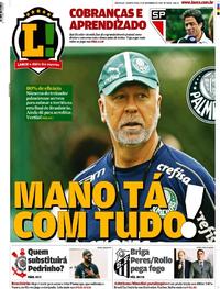 Capa do jornal Lance - São Paulo 13/11/2019