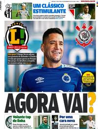 Capa do jornal Lance - São Paulo 15/11/2019