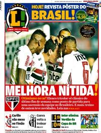 Capa do jornal Lance - São Paulo 18/07/2019