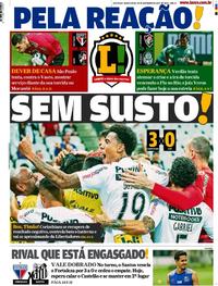Capa do jornal Lance - São Paulo 28/11/2019