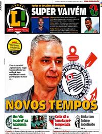 Capa do jornal Lance - São Paulo 07/01/2020