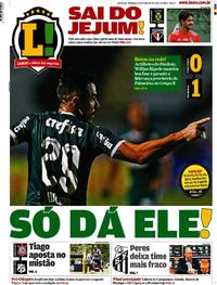 Capa do jornal Lance - São Paulo 09/02/2020