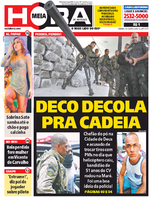 Capa do jornal Meia Hora 03/12/2016