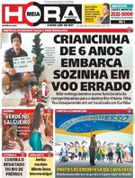 Capa do jornal Meia Hora 05/12/2016