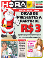 Capa do jornal Meia Hora 18/12/2016