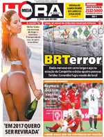 Capa do jornal Meia Hora 29/12/2016