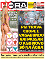 Capa do jornal Meia Hora 30/12/2016