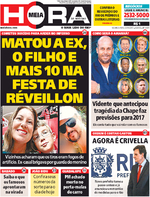 Capa do jornal Meia Hora 02/01/2017