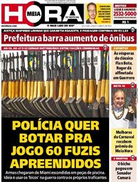 Capa do jornal Meia Hora 02/06/2017