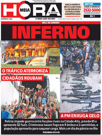 Capa do jornal Meia Hora 03/05/2017