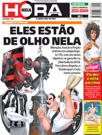 Capa do jornal Meia Hora 03/12/2017