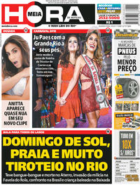 Capa do jornal Meia Hora 04/09/2017