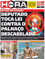 Capa do jornal Meia Hora 05/01/2017