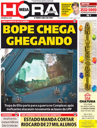 Capa do jornal Meia Hora 05/05/2017
