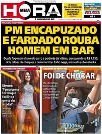 Capa do jornal Meia Hora 05/06/2017