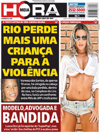 Capa do jornal Meia Hora 05/07/2017