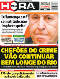 Capa do jornal Meia Hora 05/10/2017