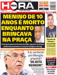 Capa do jornal Meia Hora 05/12/2017