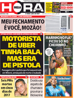Capa do jornal Meia Hora 06/01/2017