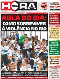 Capa do jornal Meia Hora 06/04/2017