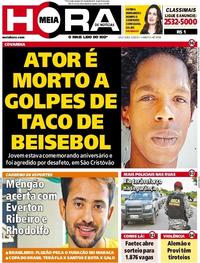 Capa do jornal Meia Hora 06/06/2017