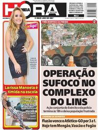 Capa do jornal Meia Hora 06/08/2017