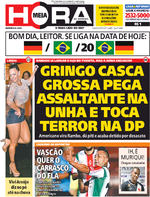 Capa do jornal Meia Hora 07/01/2017