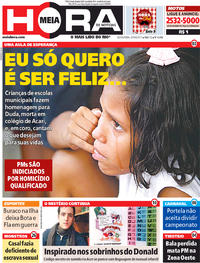 Capa do jornal Meia Hora 07/04/2017