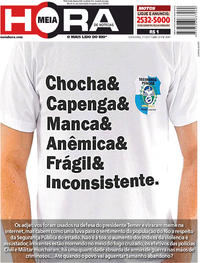 Capa do jornal Meia Hora 07/07/2017