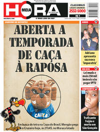 Capa do jornal Meia Hora 07/09/2017