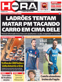 Capa do jornal Meia Hora 08/04/2017