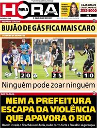 Capa do jornal Meia Hora 08/06/2017