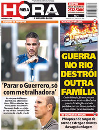 Capa do jornal Meia Hora 08/07/2017