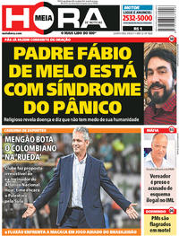 Capa do jornal Meia Hora 09/08/2017