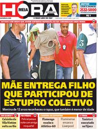 Capa do jornal Meia Hora 10/05/2017