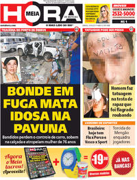 Capa do jornal Meia Hora 10/06/2017