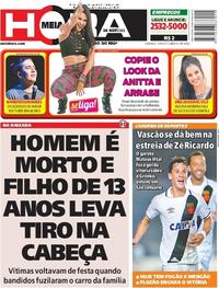 Capa do jornal Meia Hora 10/09/2017