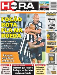 Capa do jornal Meia Hora 11/09/2017