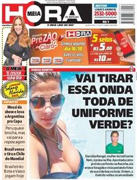 Capa do jornal Meia Hora 11/10/2017