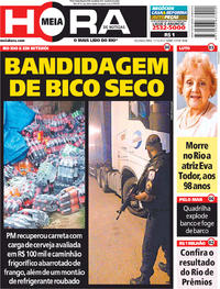 Capa do jornal Meia Hora 11/12/2017