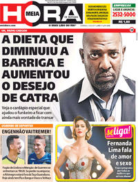Capa do jornal Meia Hora 12/02/2017