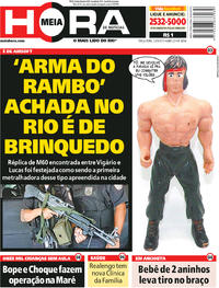 Capa do jornal Meia Hora 12/09/2017