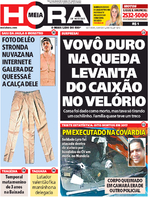Capa do jornal Meia Hora 13/01/2017