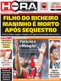 Capa do jornal Meia Hora 13/04/2017