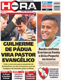 Capa do jornal Meia Hora 13/12/2017