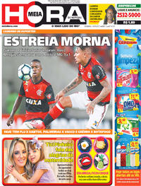 Capa do jornal Meia Hora 14/05/2017